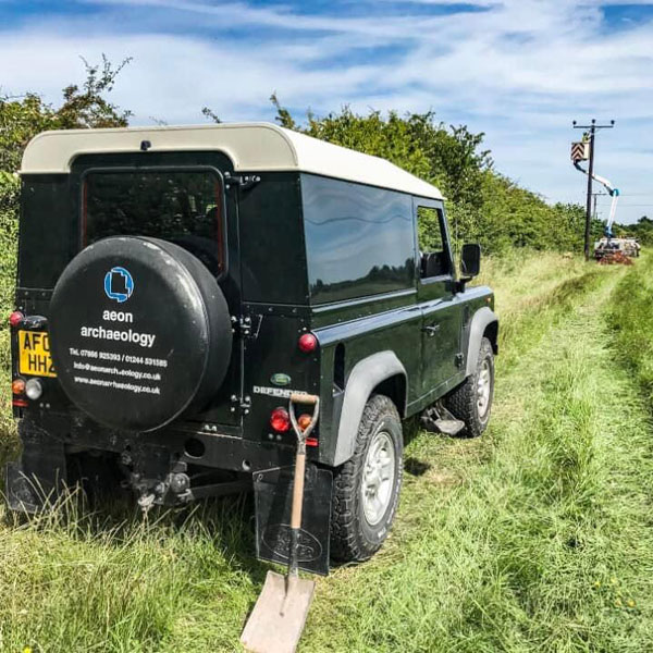 Aeon Archaeology 4x4 vehicle in Shropshire