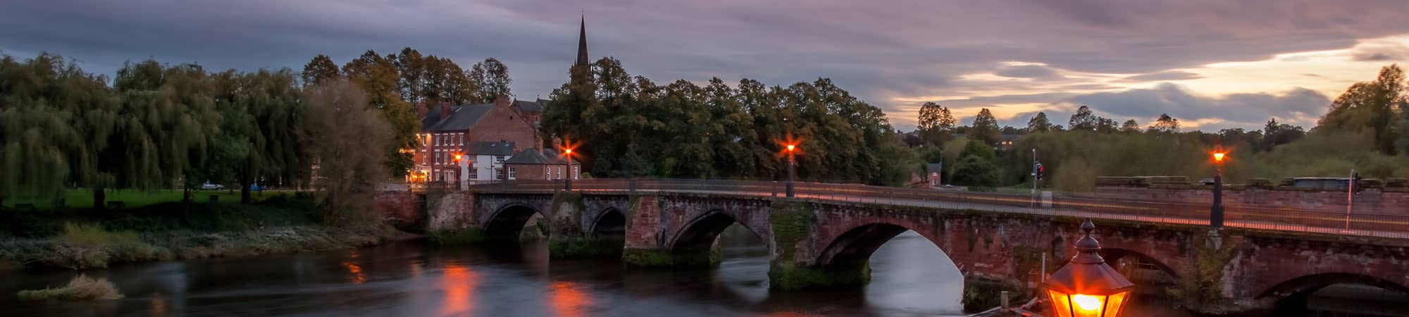 Bridge over the River Dee in Chester